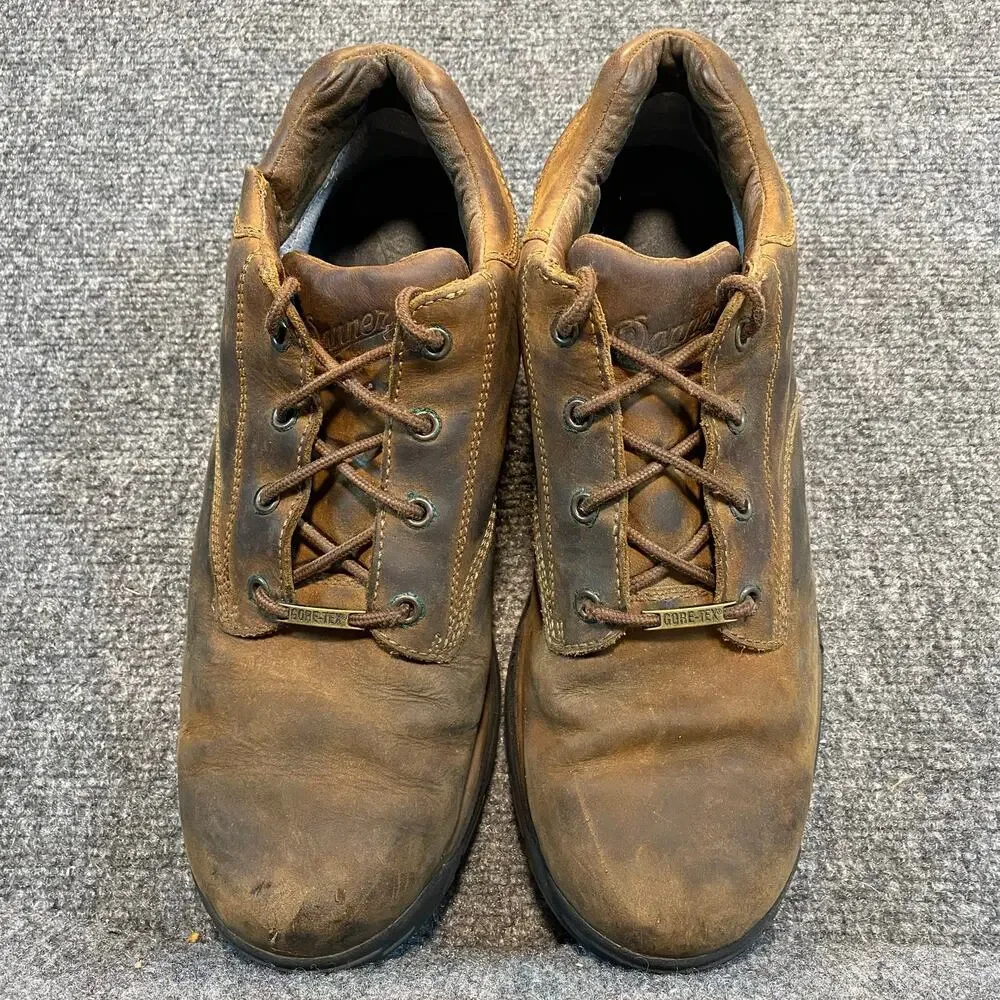 Danner Terra Force Brown Leather Gore Tex Hiking Boots Mens 10 Waterproof Shoes